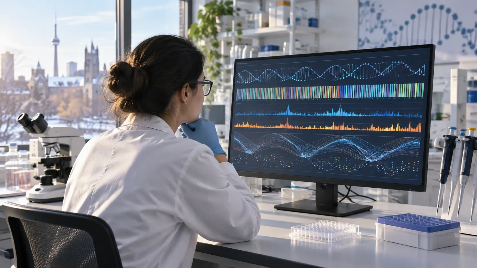 AlphaGenome Atlas prédit l’effet de changements dans l'ADN